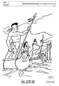 pocahontas boyama sayfaları